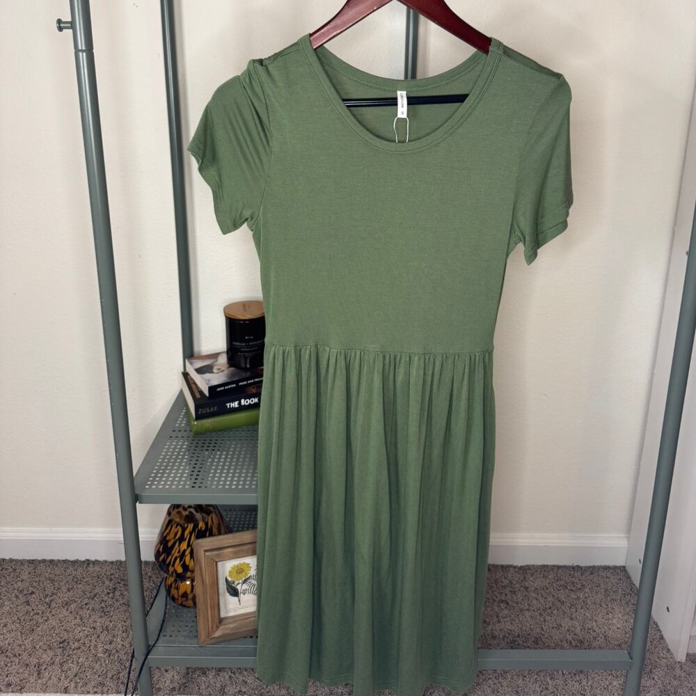 Green Flowy Dress